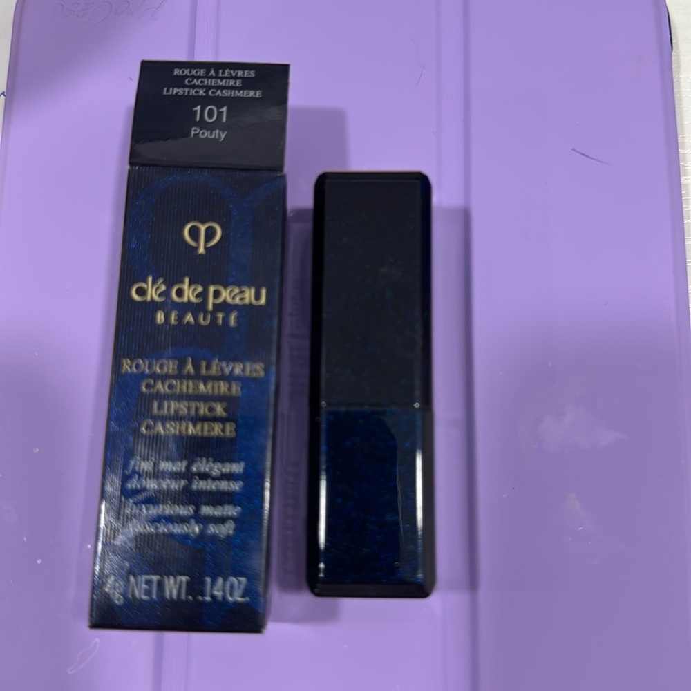 Cle de Peau cashmere lipstick 101 Pouty